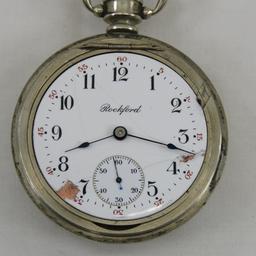 1908 Rockford Watch Co Pocket Watch- Working