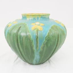 Ephraim Pottery Yellow Flower Vase- Ken Nekola