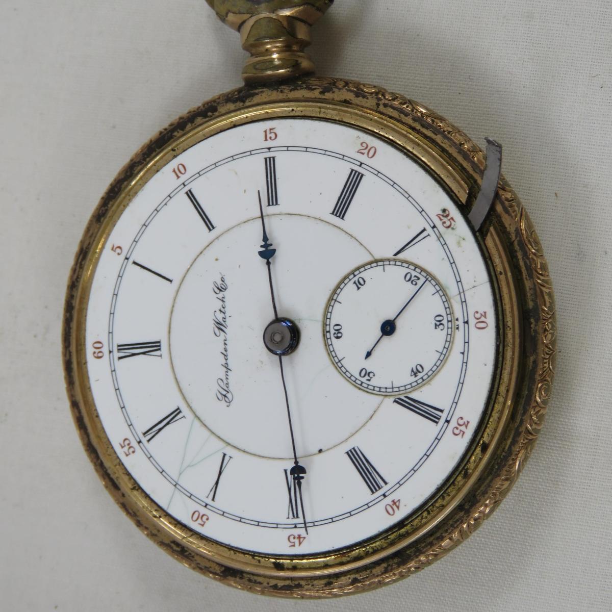 1897 Hampden Dueber Anchor Grade Pocket Watch