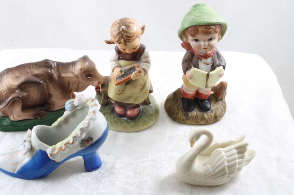 1963 Goebel Figurine, Lenox Swan & More