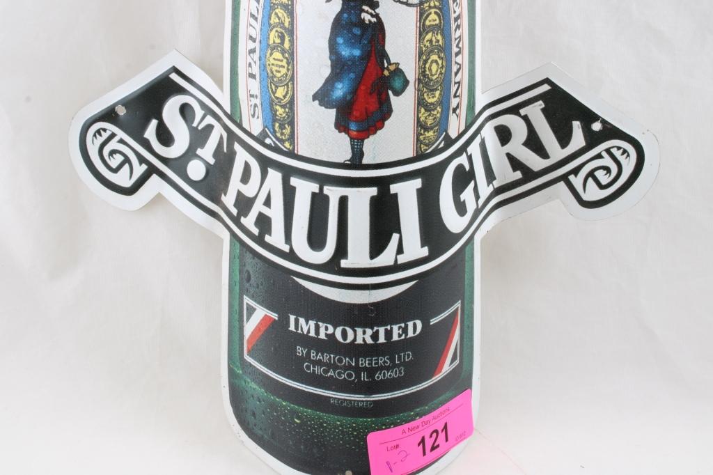 American Flyer Sign & St Pauli Girl Beer Sign