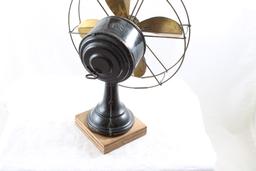 Wind Up Brass Blade Cage Fan 7" Made in Germany