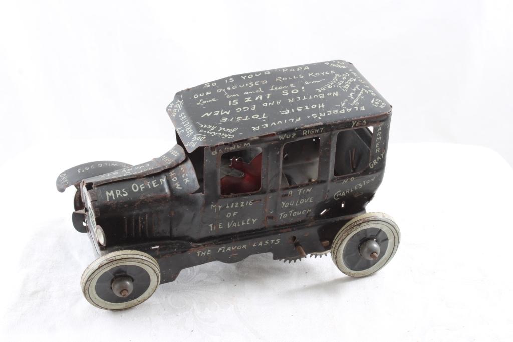 Marx Strauss 1920's Wind Up Tin Lizzy Car