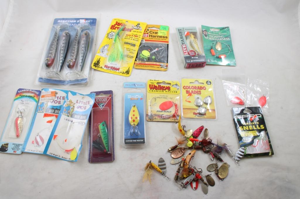 Assortment of Fishing Tackle Most New in Packages