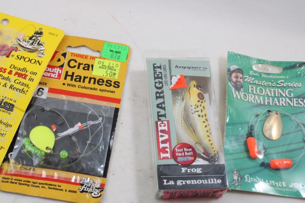 Assortment of Fishing Tackle Most New in Packages