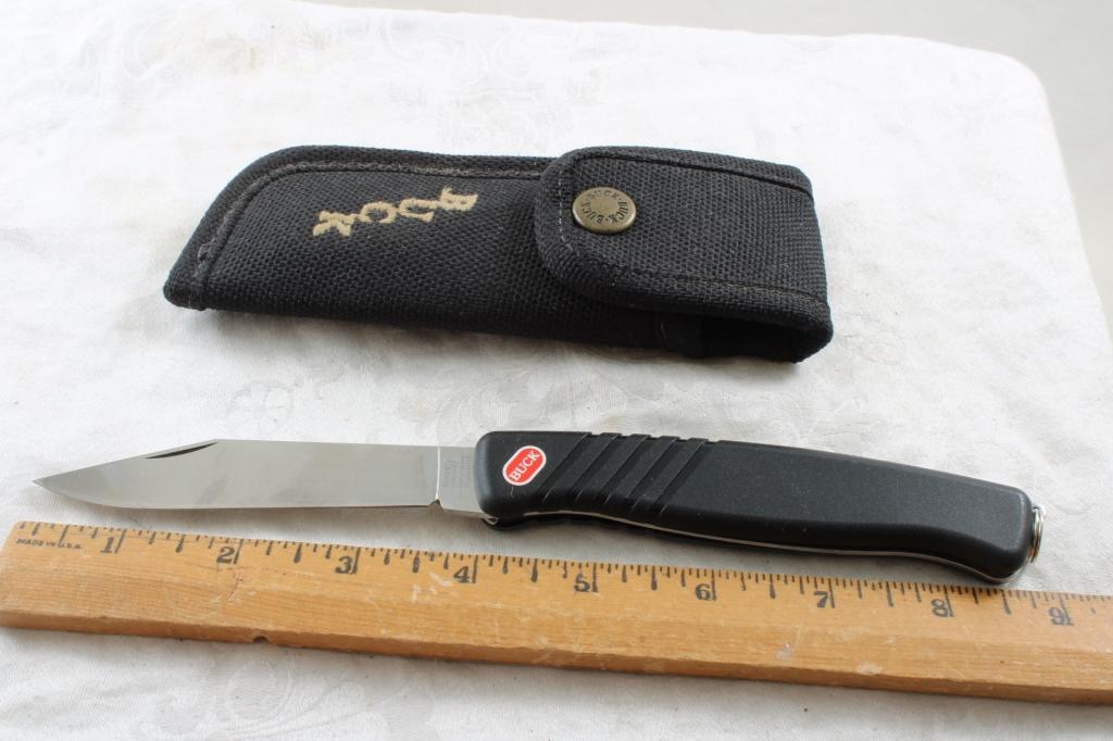 Buck Folding Lock Blade Knife Never Used w/Case