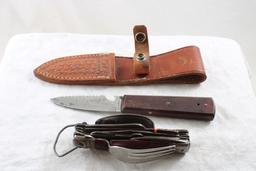 2 Fixed Blade Knives 1 Survival, 1 USA w/Sheath