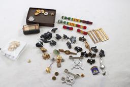 Lot of Vintage Military & Other Enamel Pins