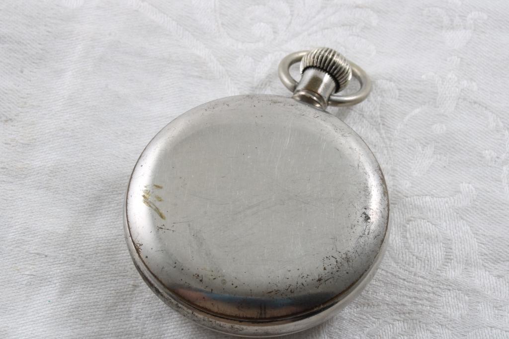 Advertising Pocket Watch Brown-Camp Hardware Iowa