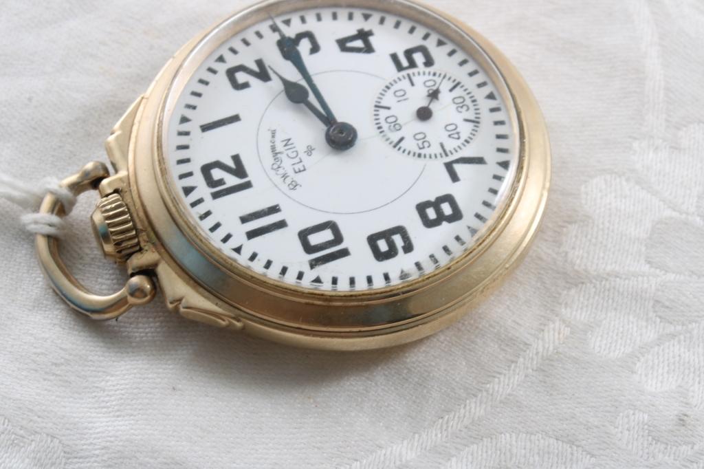 B.W. Raymond Elgin 21 Jewel 10k GF Pocket Watch