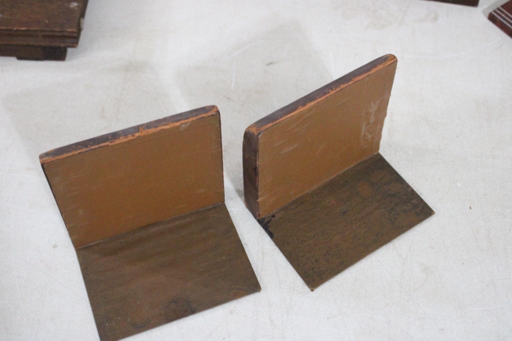 End of Trail Bookends, Book Racks, Clock Shelf