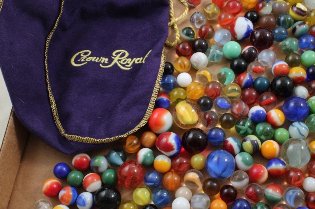 Crown Royal Whiskey Bag Full of Marbles