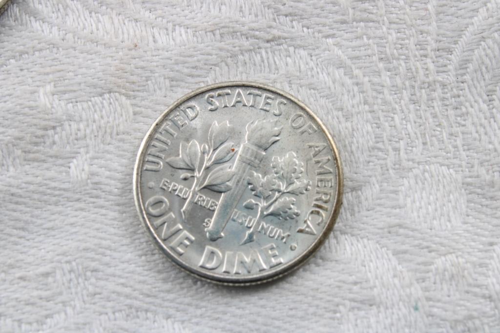 Roll of 1955 S Silver Dimes Uncirculated