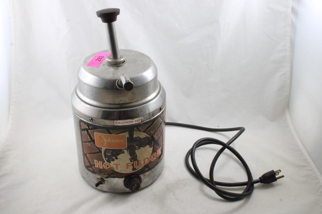 Johnston's Hot Fudge Dispenser