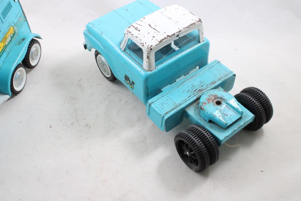 60's Nylint Thoroughbred Farms Pressed Steel Truck