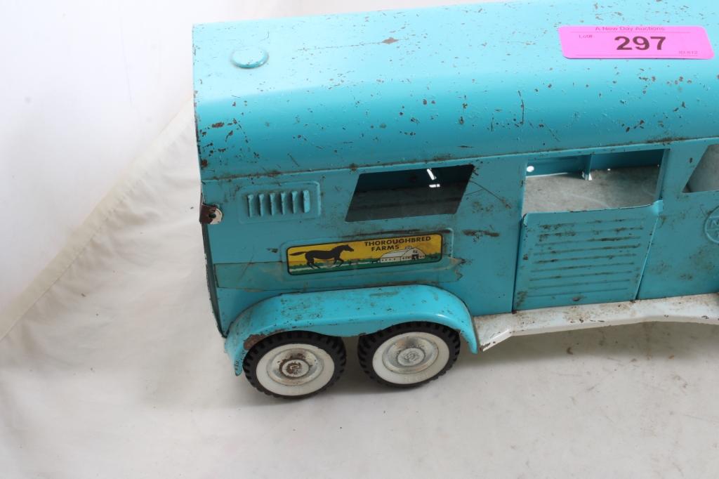 60's Nylint Thoroughbred Farms Pressed Steel Truck