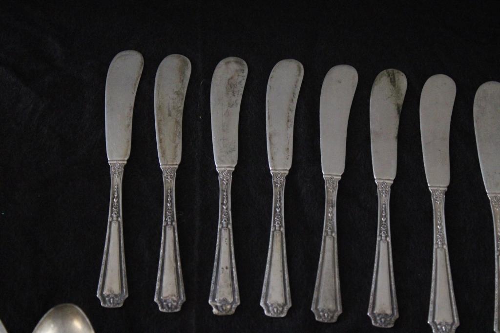 64 Pcs. Towle Sterling Silver Flatware Louis XIV