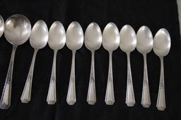 64 Pcs. Towle Sterling Silver Flatware Louis XIV