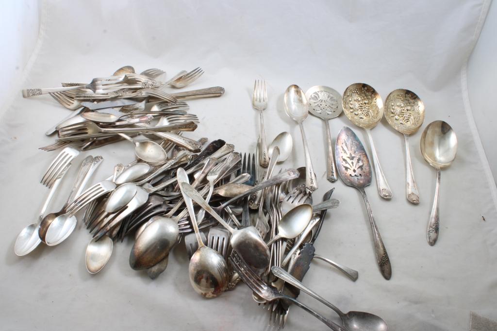 Mixed Lot 6 1/2 Lbs. Silverplate Flatware