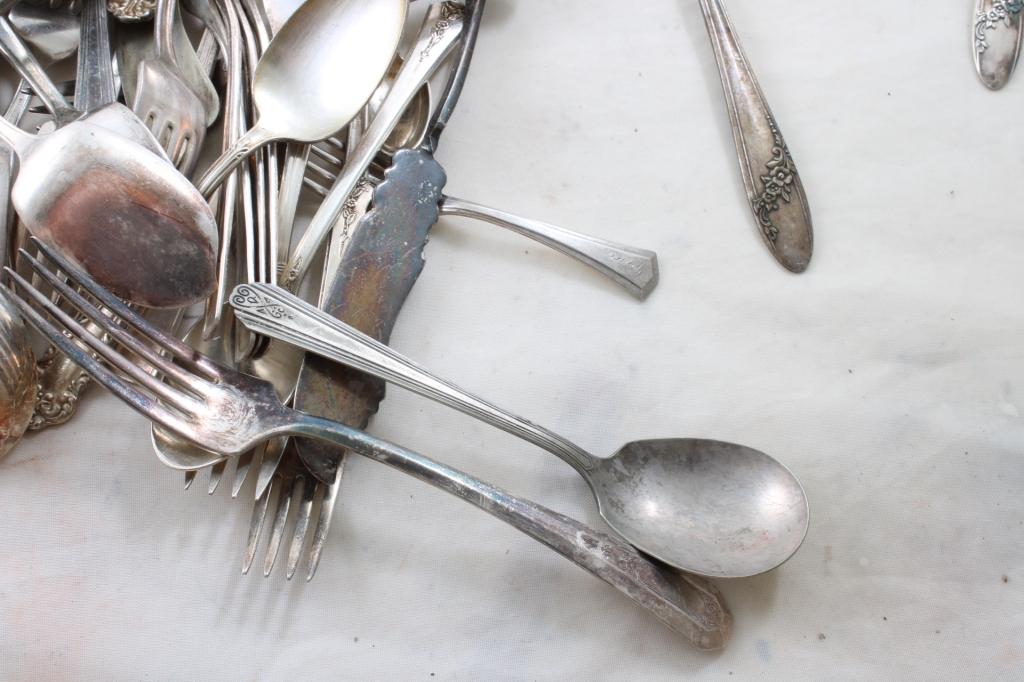 Mixed Lot 6 1/2 Lbs. Silverplate Flatware