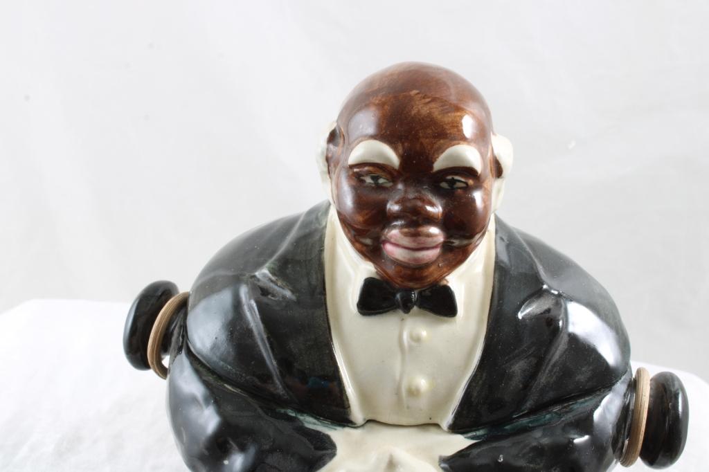 Black Americana Uncle Remus Cookie/Bisquit Jar 8"