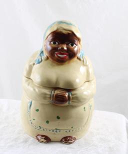 Black Americana National Silver Mammy Cookie Jar