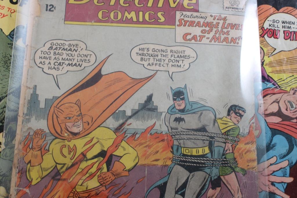 12 Vintage Super Hero Comic Books