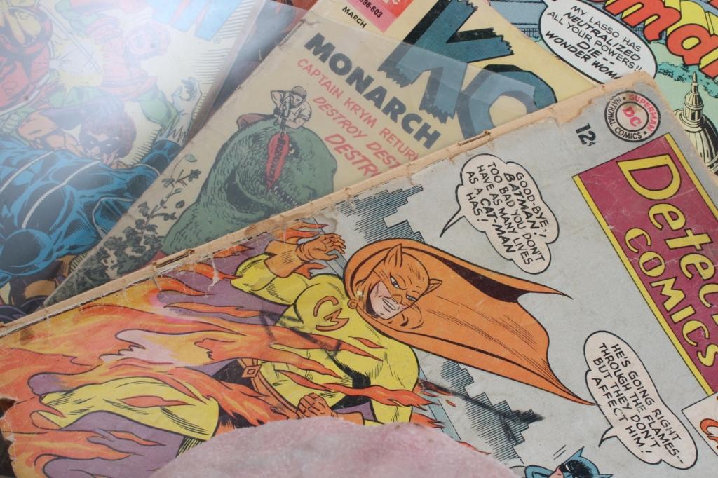 12 Vintage Super Hero Comic Books