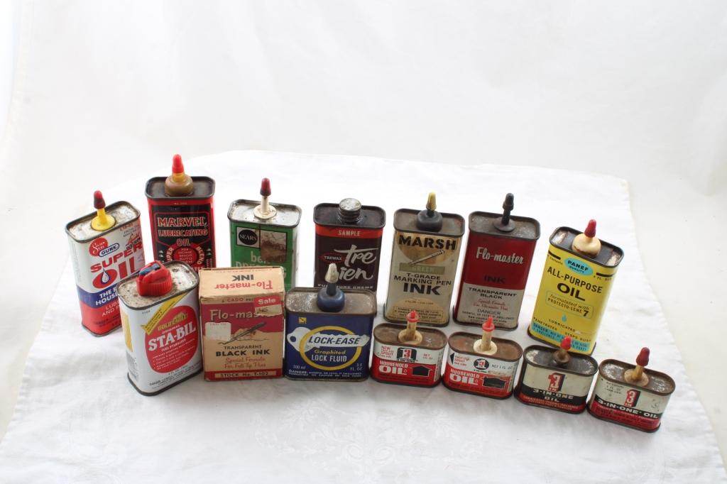 Lot of Handy Oilers & Other Advertising Cans