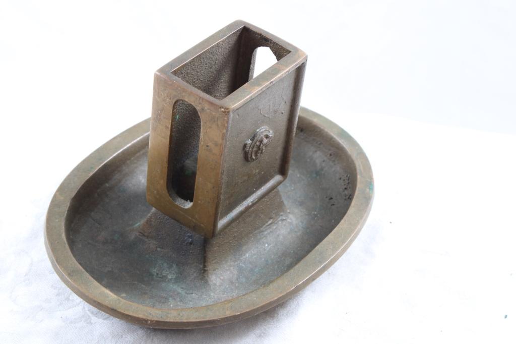 WW2 CVNY 1941-1945 Brass Matchbox Holder Ashtray