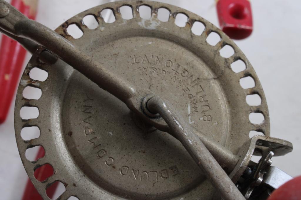 Kitchen Utensils Lot Red Wooden Handles