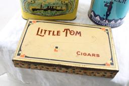 3 Tobacco Tins Little Tom, Bugle Boy, Ogeanic Plug