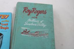 3 Western 1950's Books Roy Rogers, Gene Autry &