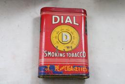 3 Adv. Tobacco Tins Dial, Cinco, Union Leader