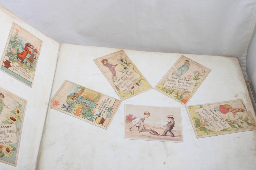 2 Scrapbooks Victorian Trade Cards & Other Cards