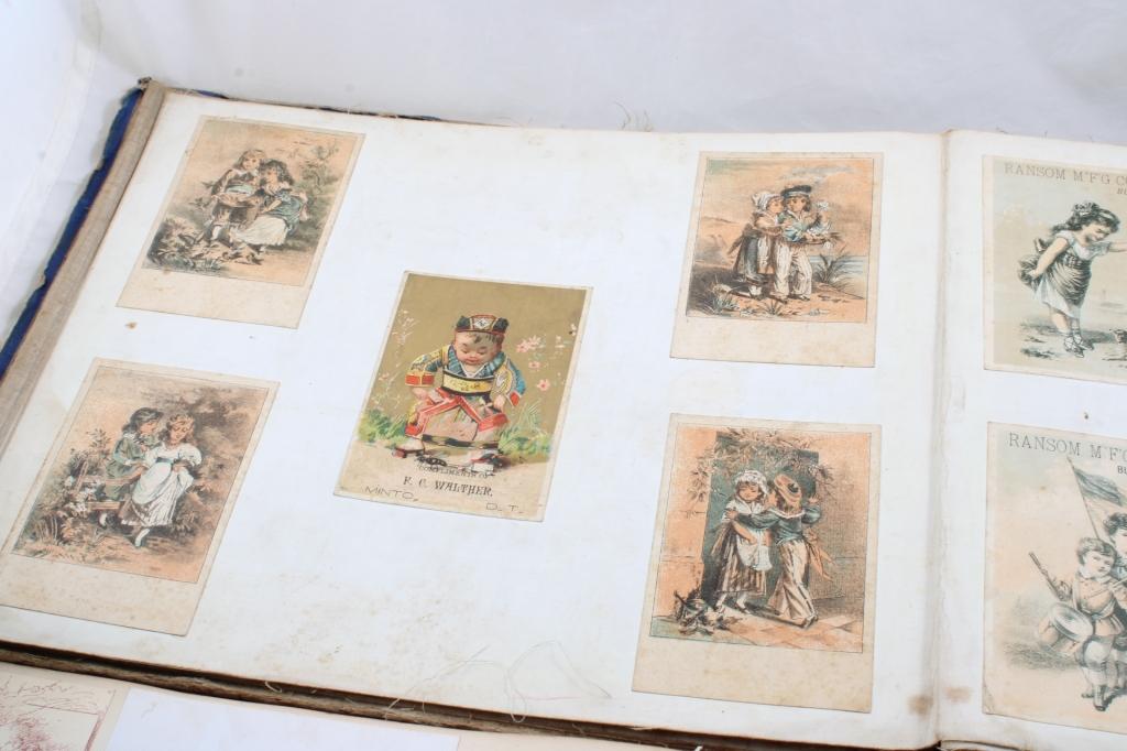 2 Scrapbooks Victorian Trade Cards & Other Cards