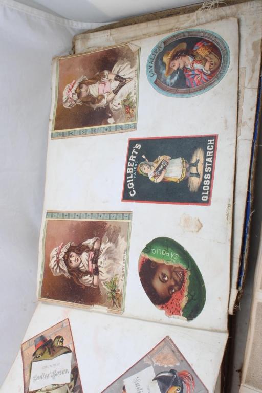 2 Scrapbooks Victorian Trade Cards & Other Cards