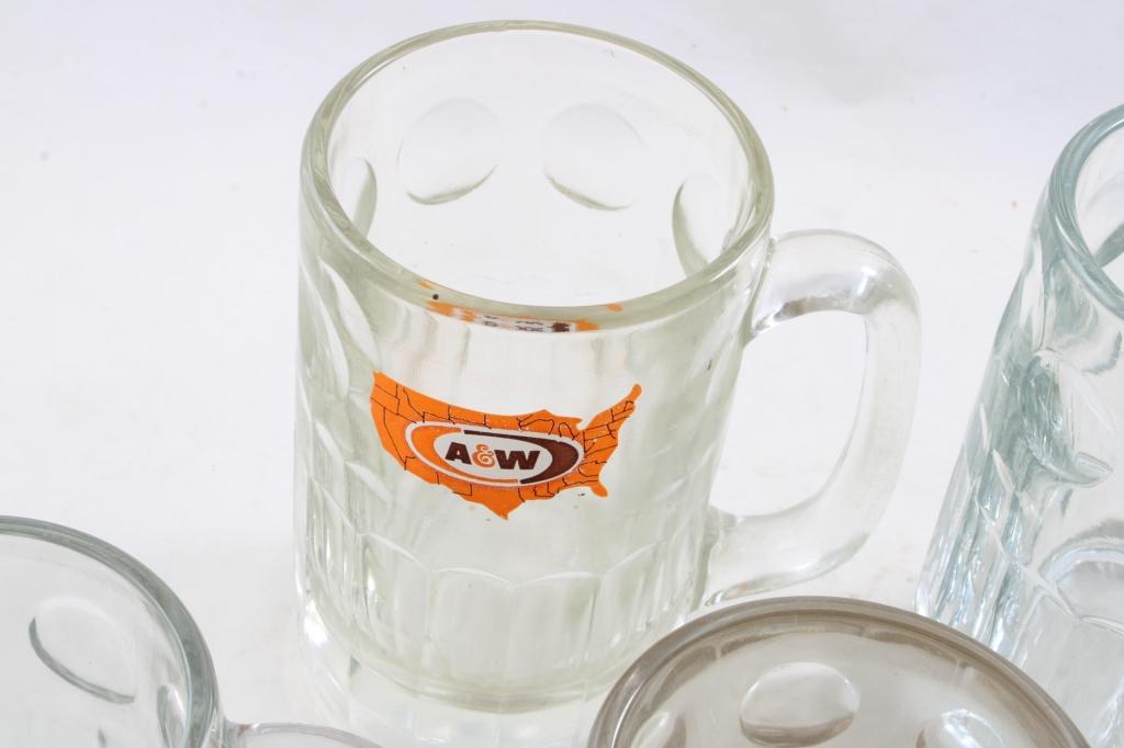 8 A&W Root Beer Mugs