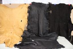 4 Unused Buckskins for Crafts/Leather Goods & More