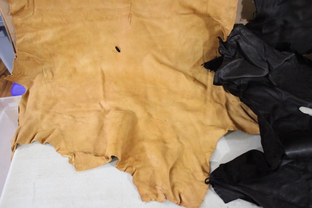 4 Unused Buckskins for Crafts/Leather Goods & More