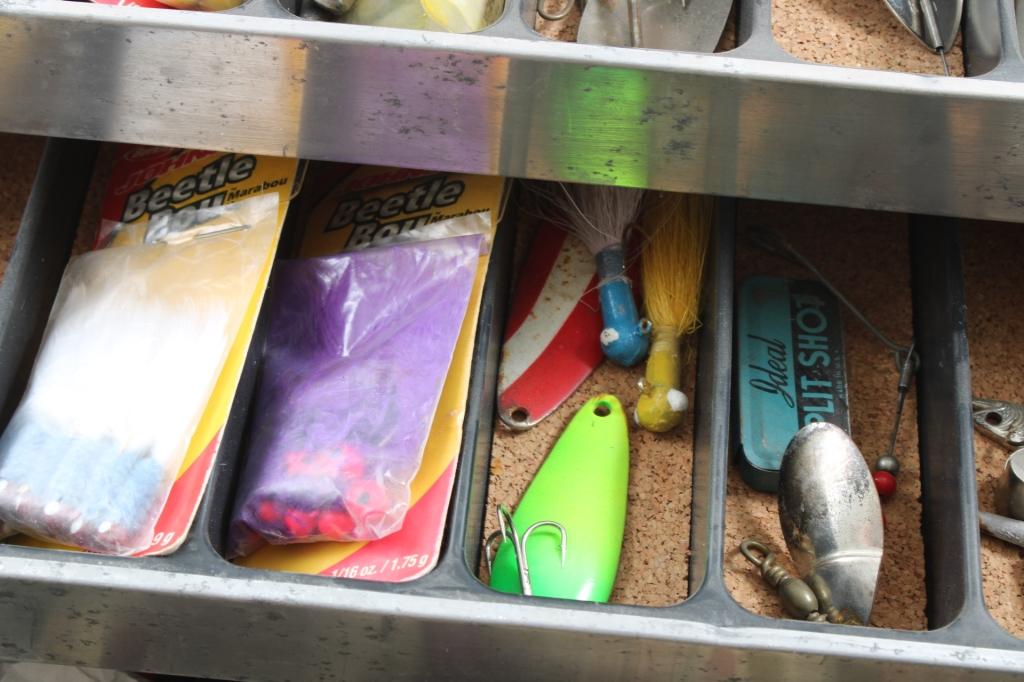 UMCO Fishing Tackle Box & Lots of Old Tackle