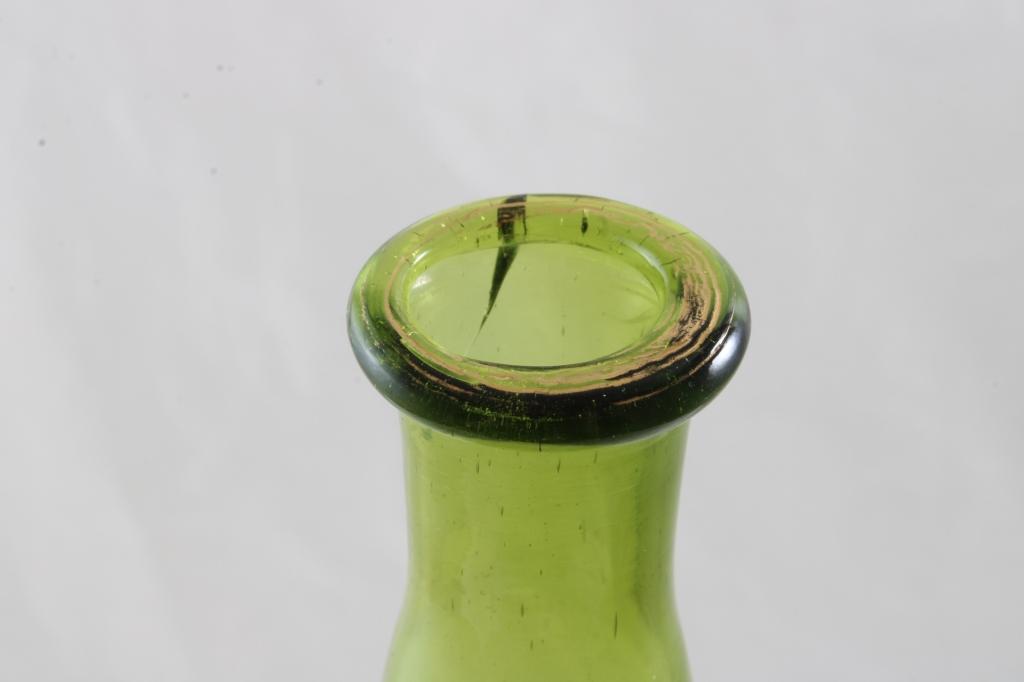 Old Mary Gregory Vegederma Citrine Barber Bottle