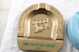 1957 Buick Sweepstakes & Polar Ware Ashtrays