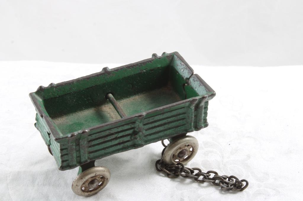 Cast Iron Arcade? Farm Wagon 3 3/4" Long