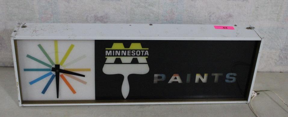 Minnesota Paints Motion Sign & Clock Working