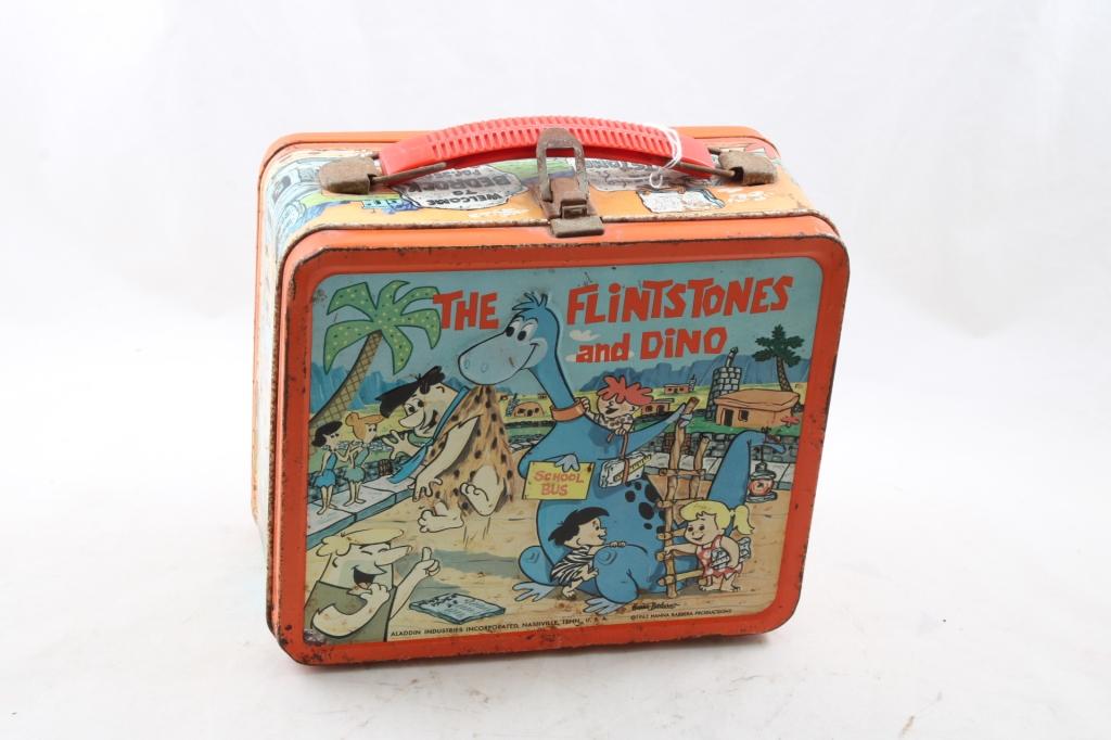 1962 Aladdin Metal Flintstones Lunchbox NO Thermos