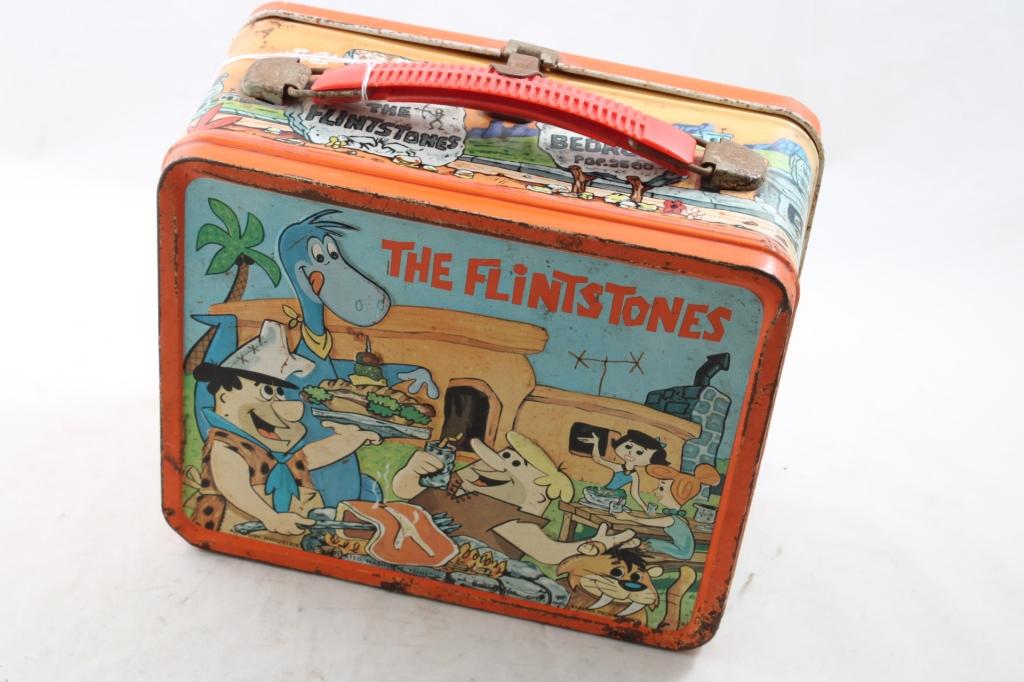 1962 Aladdin Metal Flintstones Lunchbox NO Thermos