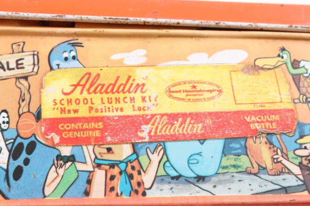 1962 Aladdin Metal Flintstones Lunchbox NO Thermos