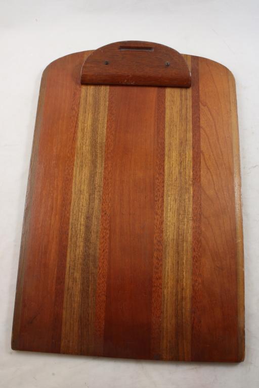 HTF MCM Wood Clip Board w/Wood Clip PLUS