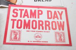 1921 Photo, 1941 Stamp Day, Pan-Dandy Bread Sign